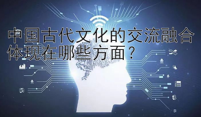 中国古代文化的交流融合体现在哪些方面？